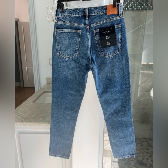 Anine Bing Sonya Mid-Rise Jeans Blue - Picture 12 of 15